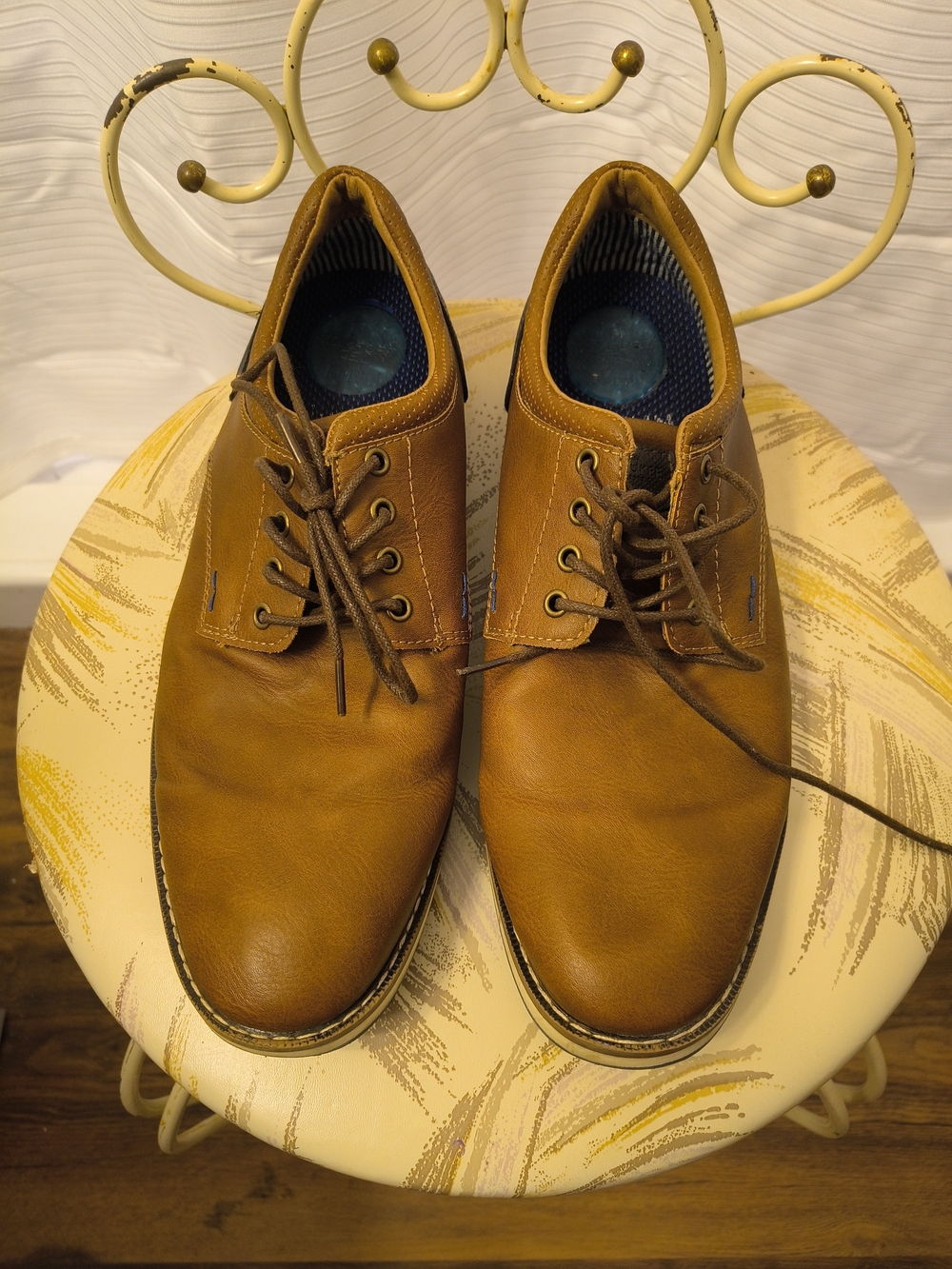 Nunn Bush Men's Tan Leather Derby Shoes